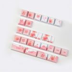 Load image into Gallery viewer, Fuji Cherry Pink White Style Keycap Set
