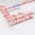 Load image into Gallery viewer, Fuji Cherry Pink White Style Keycap Set
