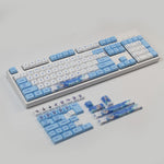 Load image into Gallery viewer, Cute Girl Blue White Theme Keycap Set
