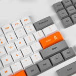 Load image into Gallery viewer, Space Orange White Gray Style Keycap Set
