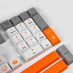Load image into Gallery viewer, Space Orange White Gray Style Keycap Set
