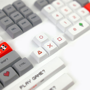 Mario Red White Theme Keycap Set