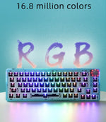Load image into Gallery viewer, TM680 Hot Swap Mechanical Keyboard 3/5 Pins RGB Light Wired Kit
