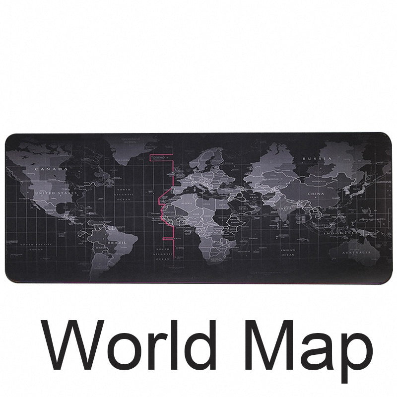RGB World Map Mouse Pad